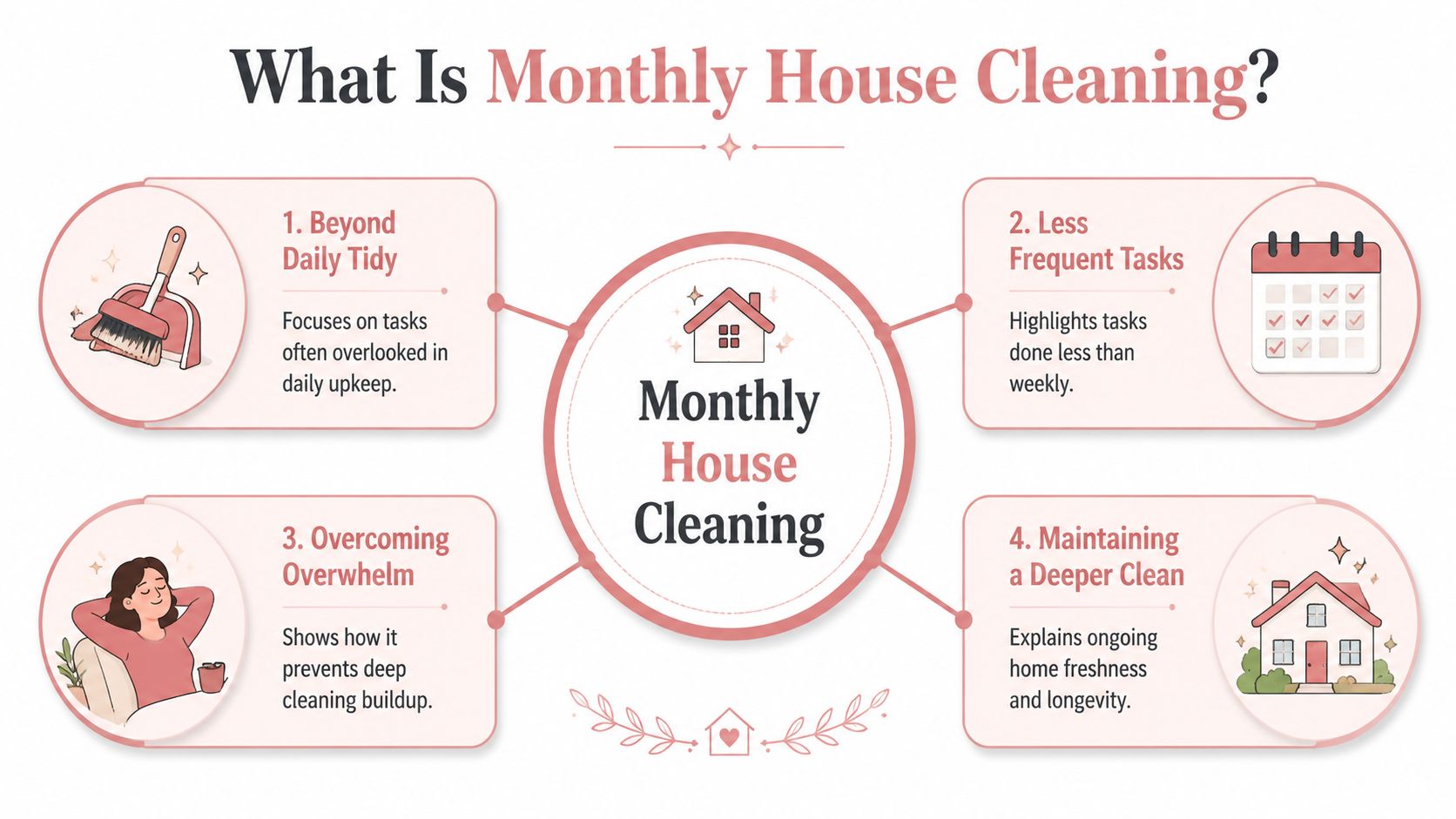 Your Monthly House Cleaning Guide for a Stress-Free Home